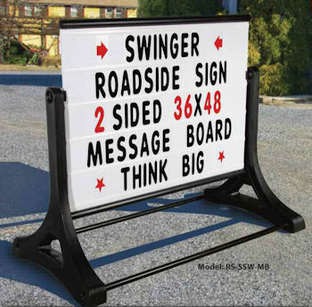Sidewalk Swinger Sign Sidewalk Swinger Sign